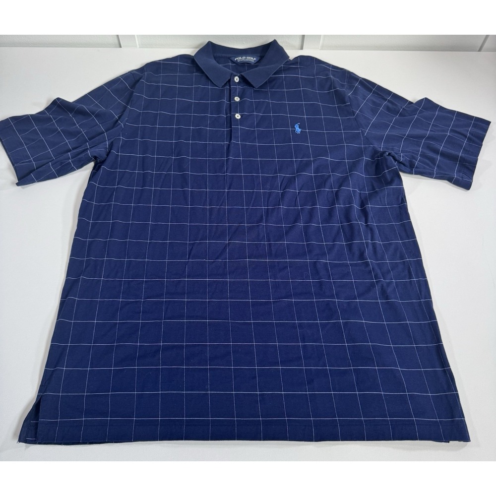 Polo Golf Ralph Lauren Men's XL Navy/white Short Sleeve‎